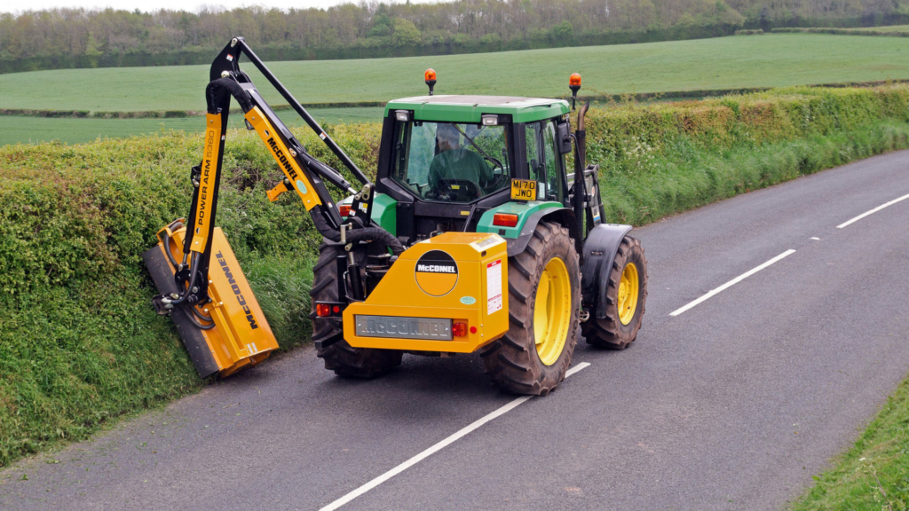 flail heads to efficiently trim, shape, and manage overgrown hedges and verges