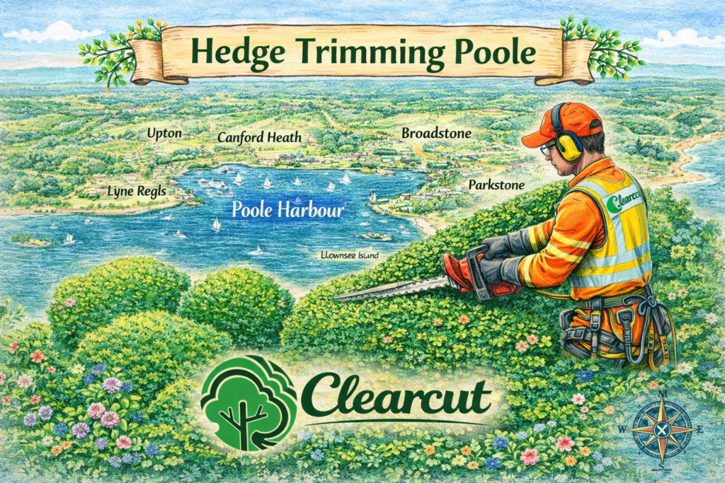 Clearcut Tree Surgery Hedge Tree Surgeon Poole Area Map